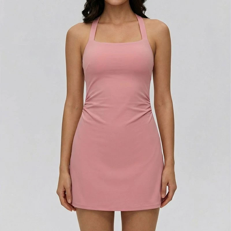Halter Neck One-Piece Tennis Dress factory