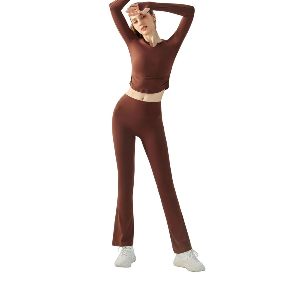 High Waisted Bootcut Leggings high quality