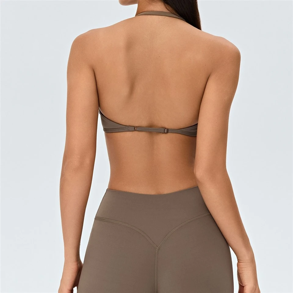 Neck-hanging Thin Shoulder Strap Sports Bra best