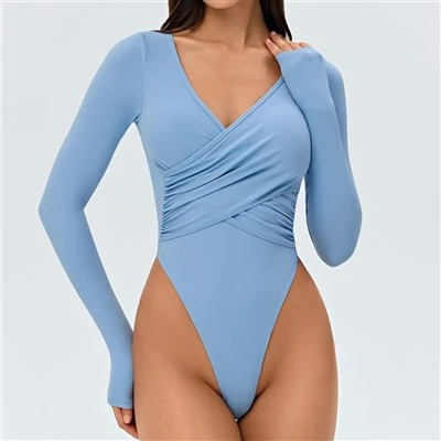 Cross V-neck One-piece Yoga Wear