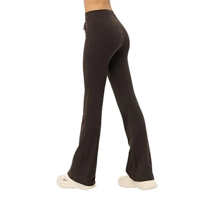 Double 6 Lycra High-Waist Slight-Flare Pants