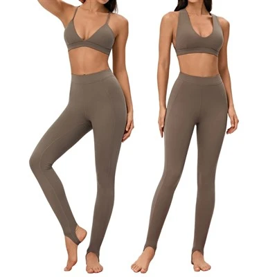 V-neck Slim-fitting Sports Fitness Set