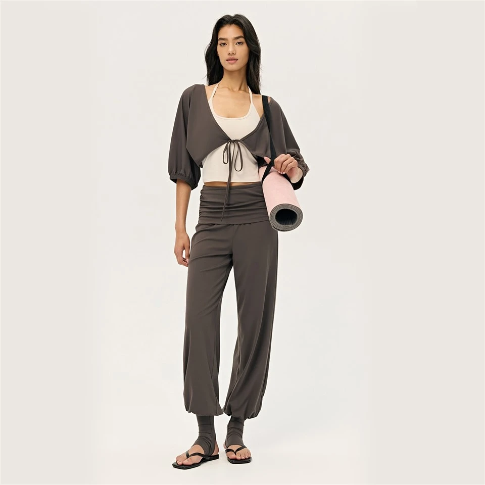 Relaxed Effortless Three-Piece Workout Set high quality
